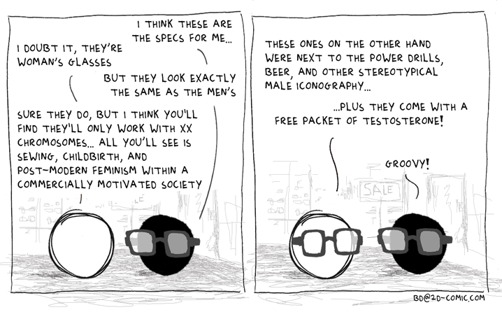 +5 man points for looking at the alt text… −5 for accepting them His and Hers